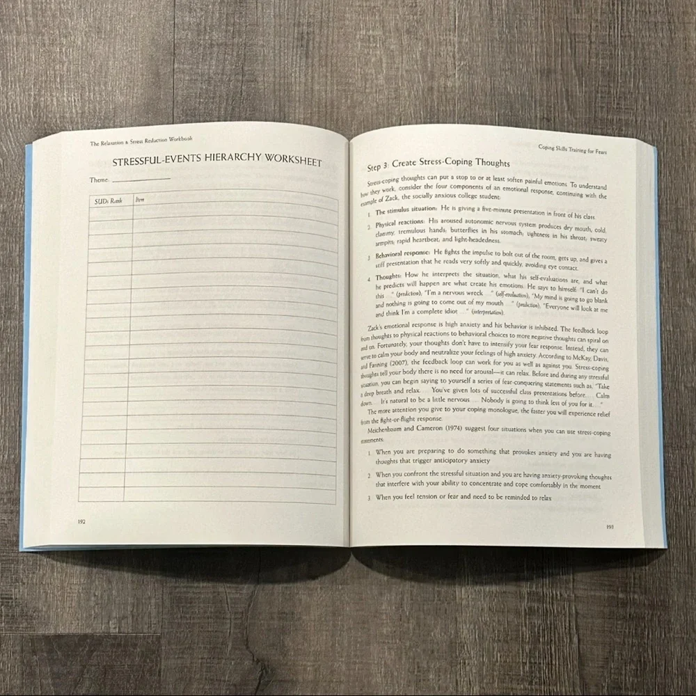 New The Relaxation & Stress Reduction Workbook